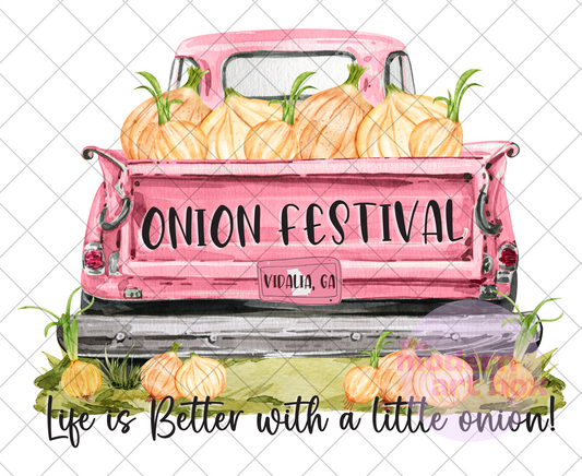 Pink Onion Festival Truck