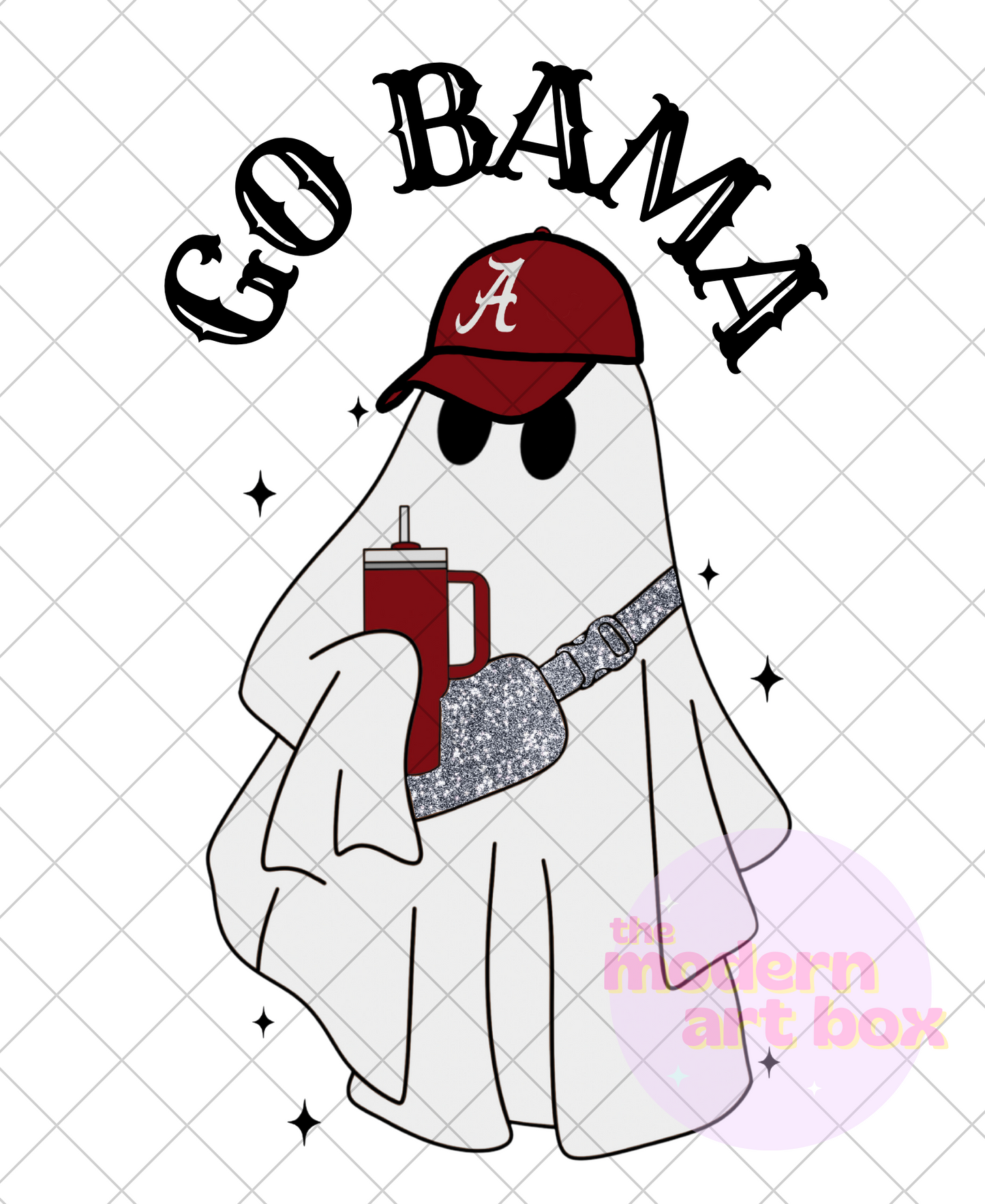 Spooky Ghost Crimson Tide Alabama Truck - Digital Download - PNG