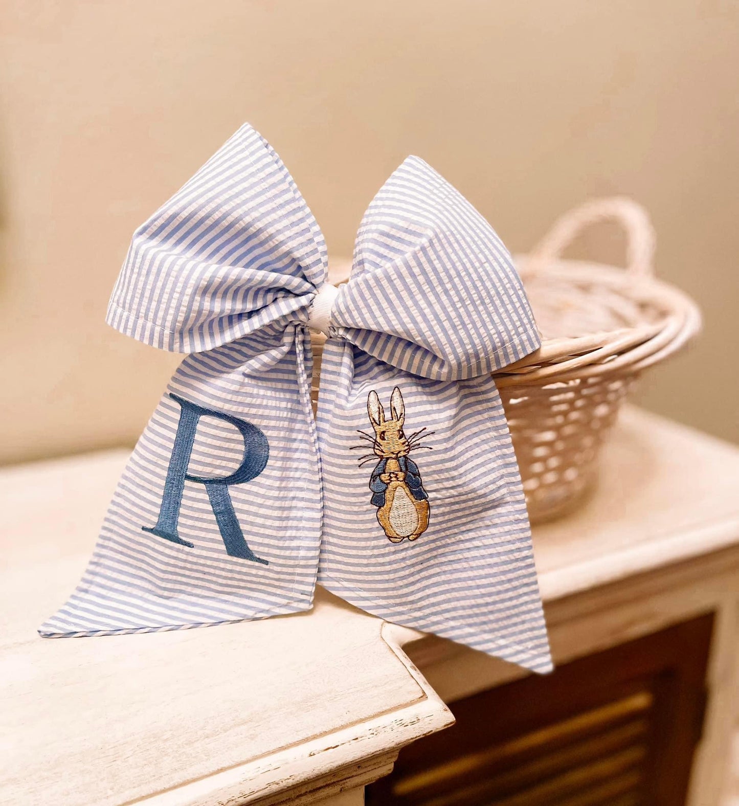 Easter Personalized Basket Bow