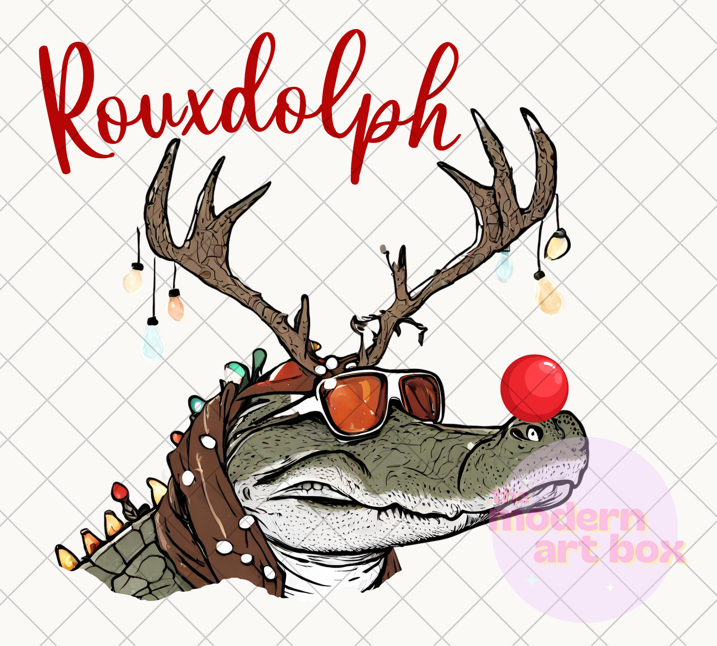 Cajun Rouxdolph Alligator - Digital Download - PNG