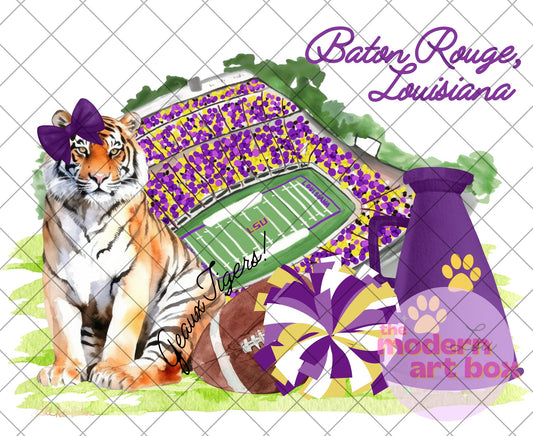 Tigers Louisiana - Digital Download - LSU - two images