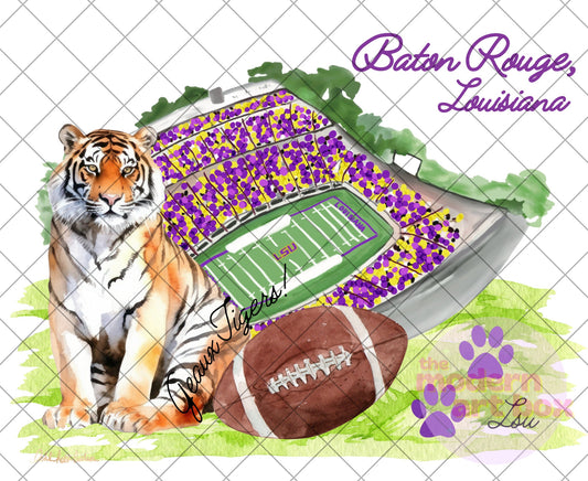 Tigers Louisiana - Digital Download - LSU