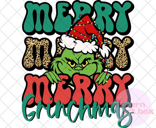 Merry Christmas Grinch - Digital Download - PNG